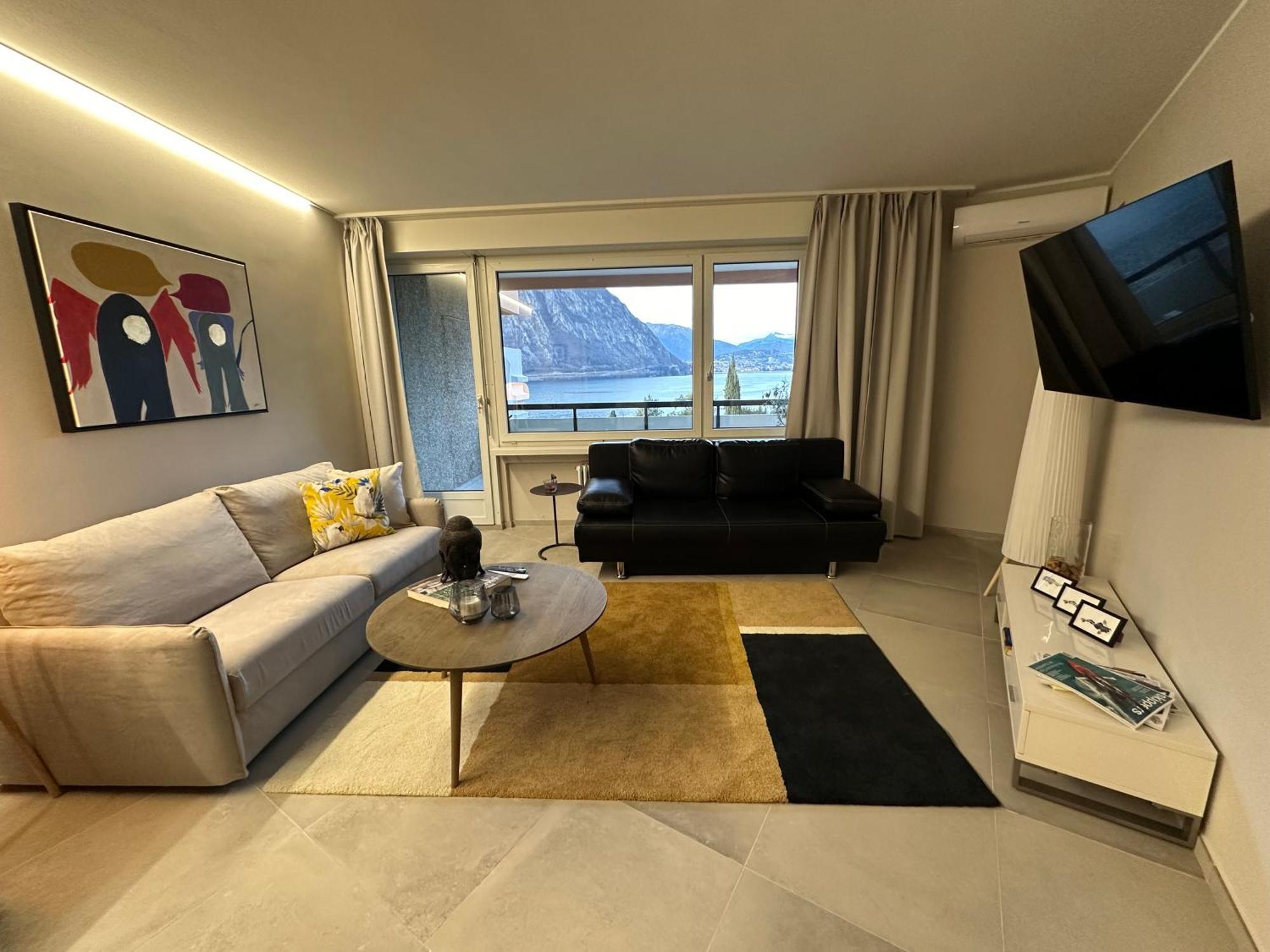Bellavista Apartment Bissone Esterno foto