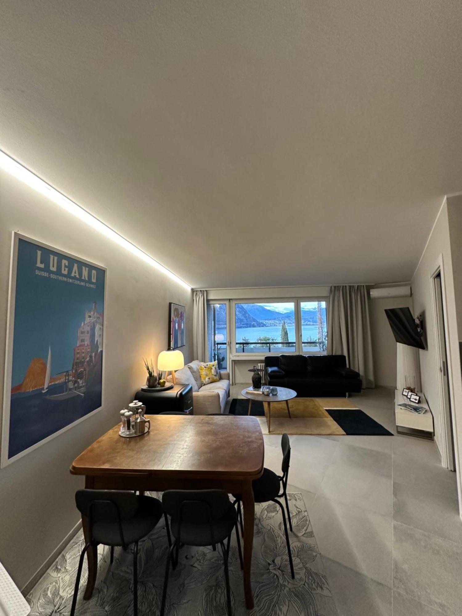 Bellavista Apartment Bissone Esterno foto